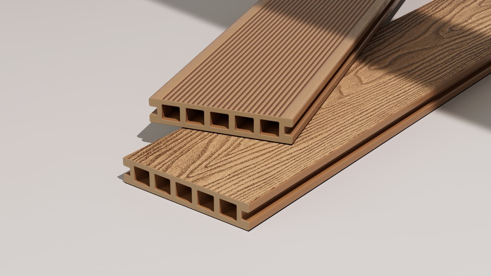 4m Teak – Brown Composite Decking – HR Dek 140