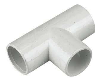 Floplast 21.5Mm White O/F Tee OS13W