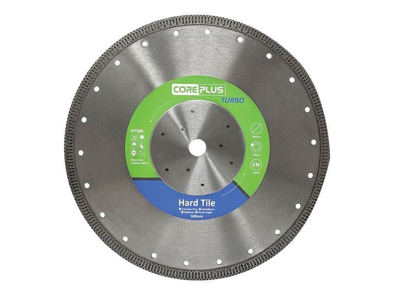 Coreplus CORDBHT300 Ht300 Hard Tile Turbo Diamond Blade 300Mm