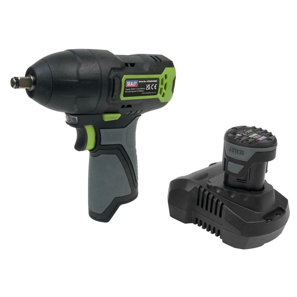 Sealey CP108VCIW Cordless Impact Wrench 3/8inSq Drive 10.8V 2Ah Sv10.8 Series