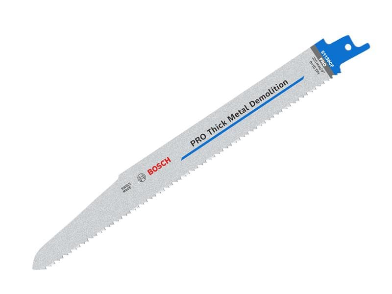 Bosch Powertool Accessories 2608657528 Pro Thick Metal Demolition S1130Cf Blade 225Mm 8+10 Tpi (Pack 5)