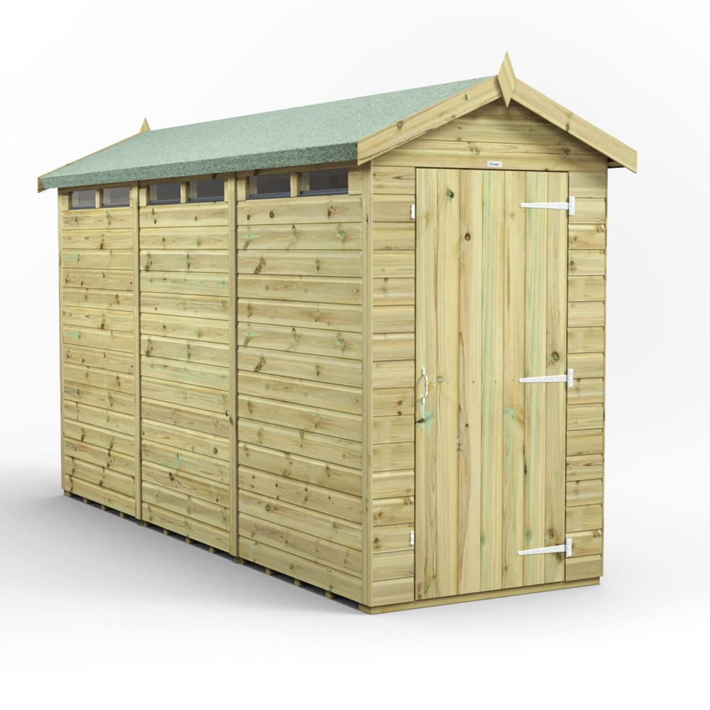12x4 Premium Powersheds Security Apex