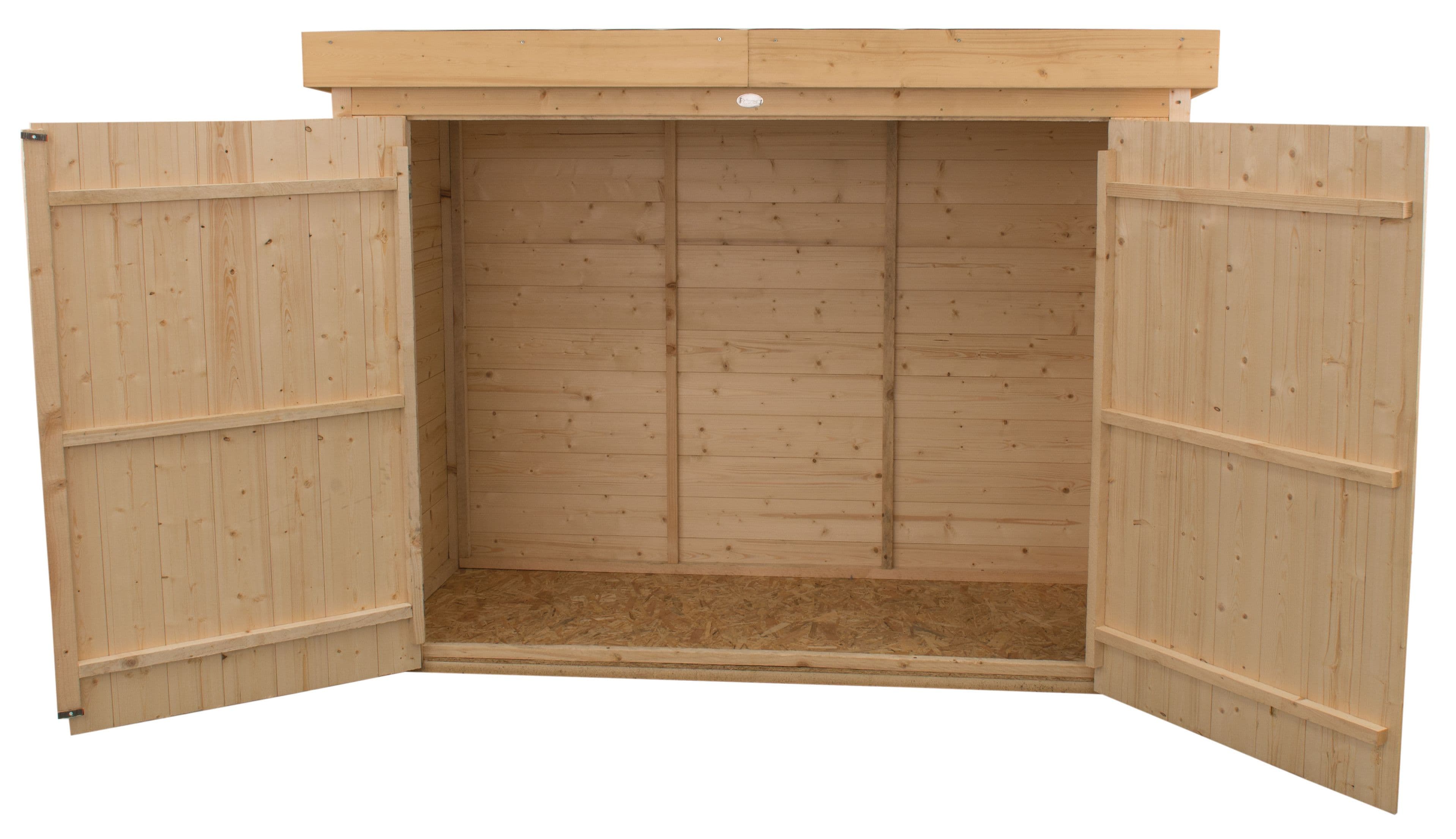 Forest Garden Pressure Treated Shiplap Pent Large Garden Storage