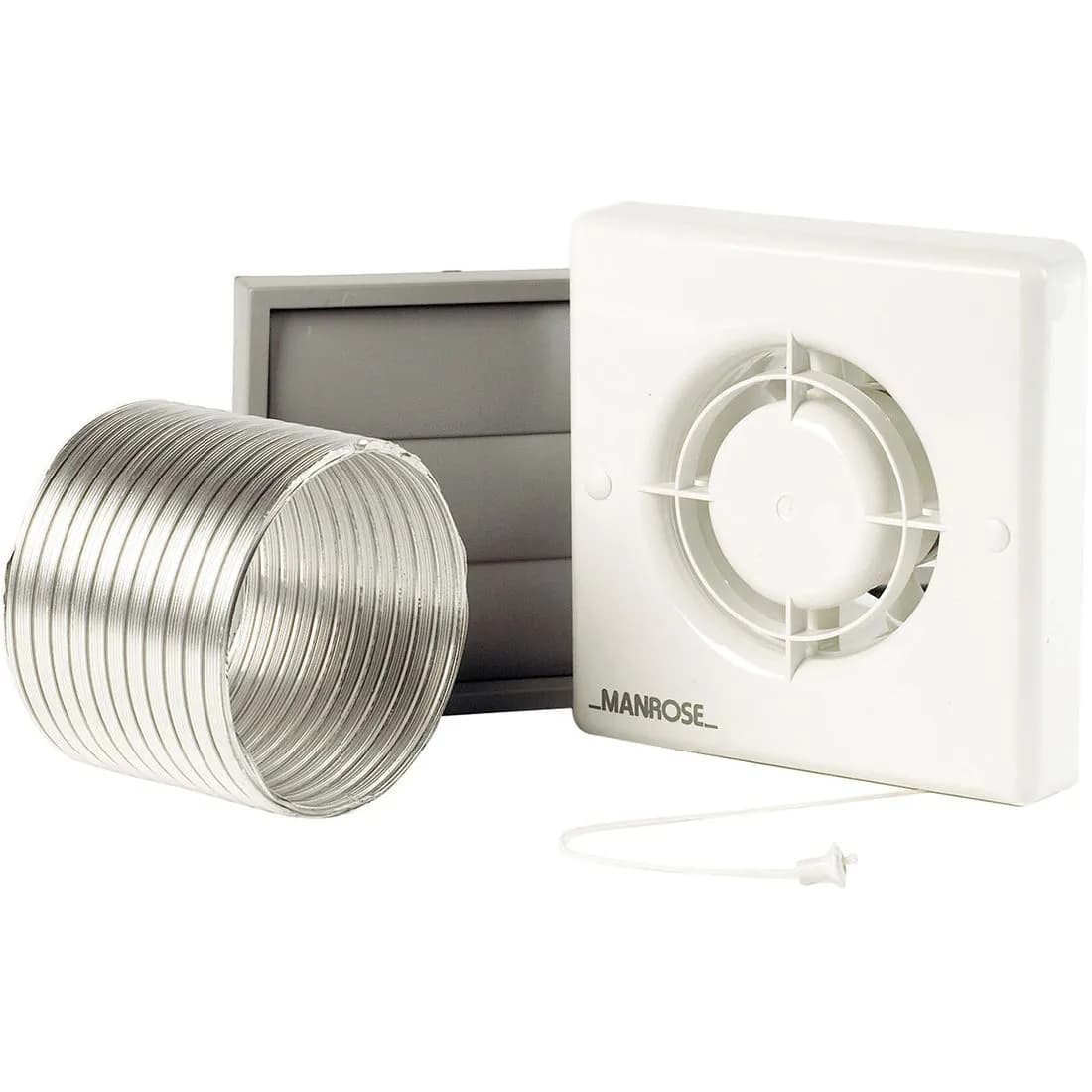 Manrose Wall Fan Kit Pull Cord Model 100Mm