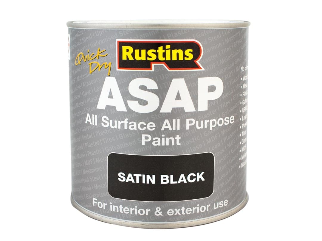 Rustins ASAP Paint Black 250ml ASAPBL250