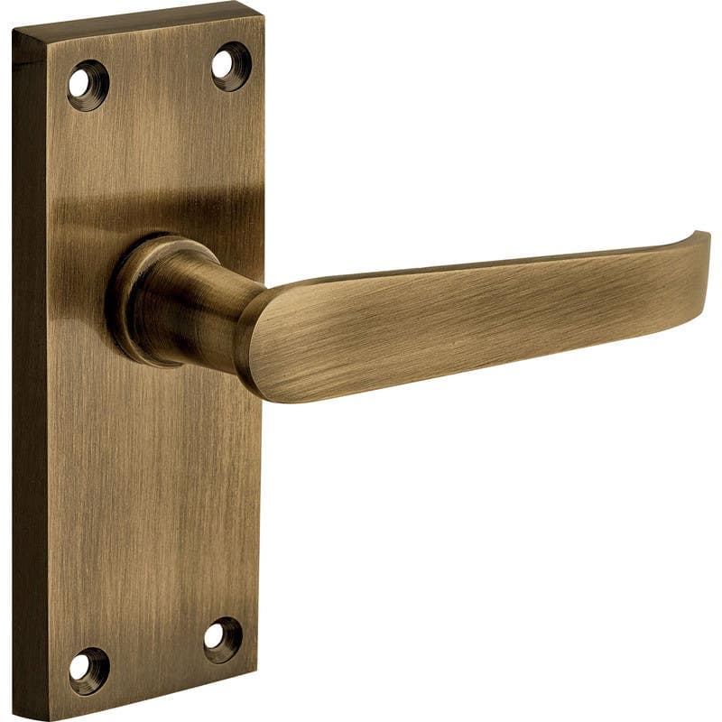 Victorian Straight Lever Door Handle - Antique Brass - Internal - Designer Levers