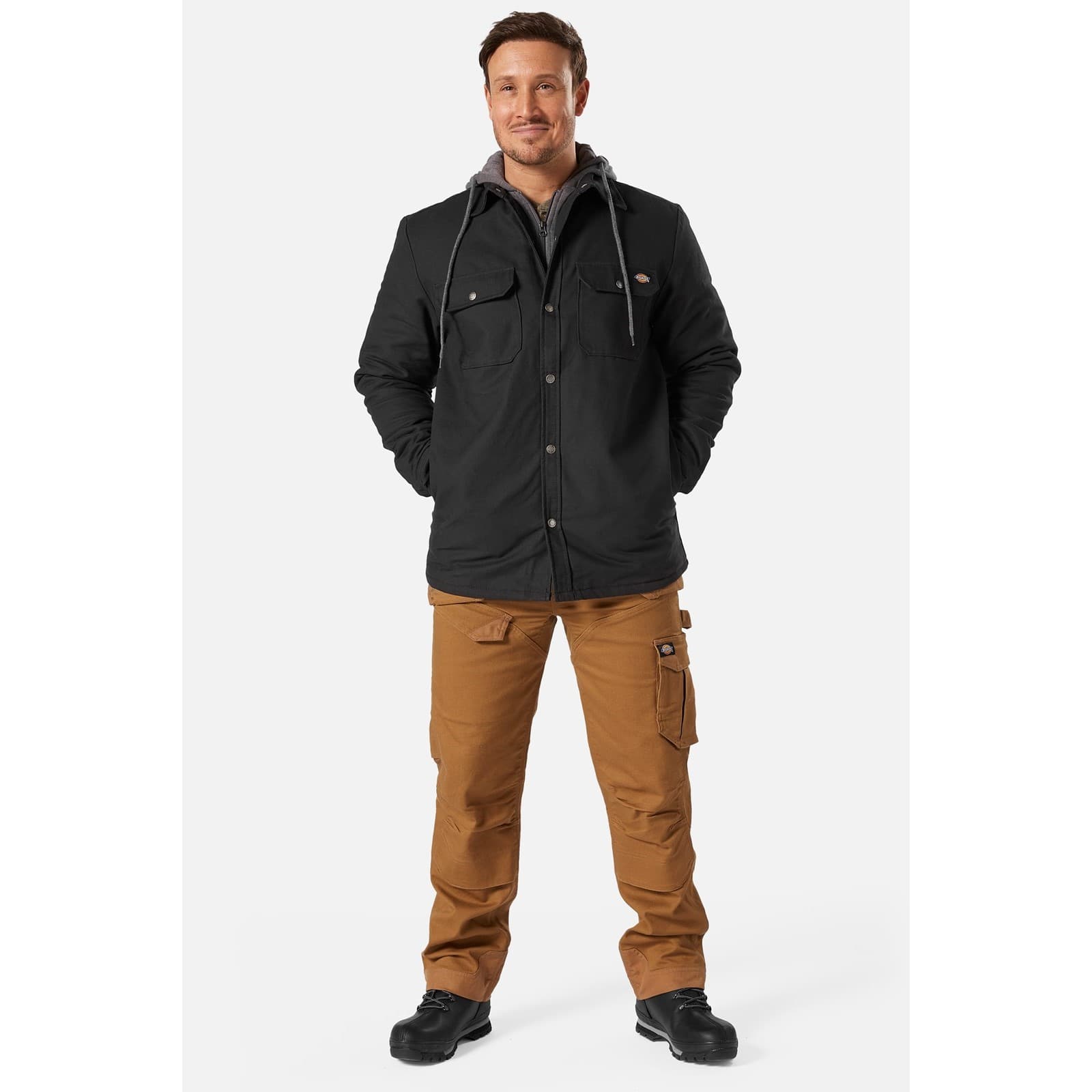Dickies Duck Shirt Jacket Size XL Black 36230-67585-06