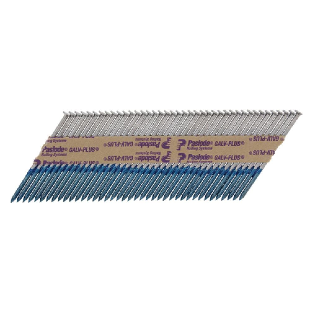 Paslode PAS141227 Im350+ Nails & Fuel Cells Trade Pack - Ring Shank - Galvanised + - 141227 3.1 X 75/2Cfc