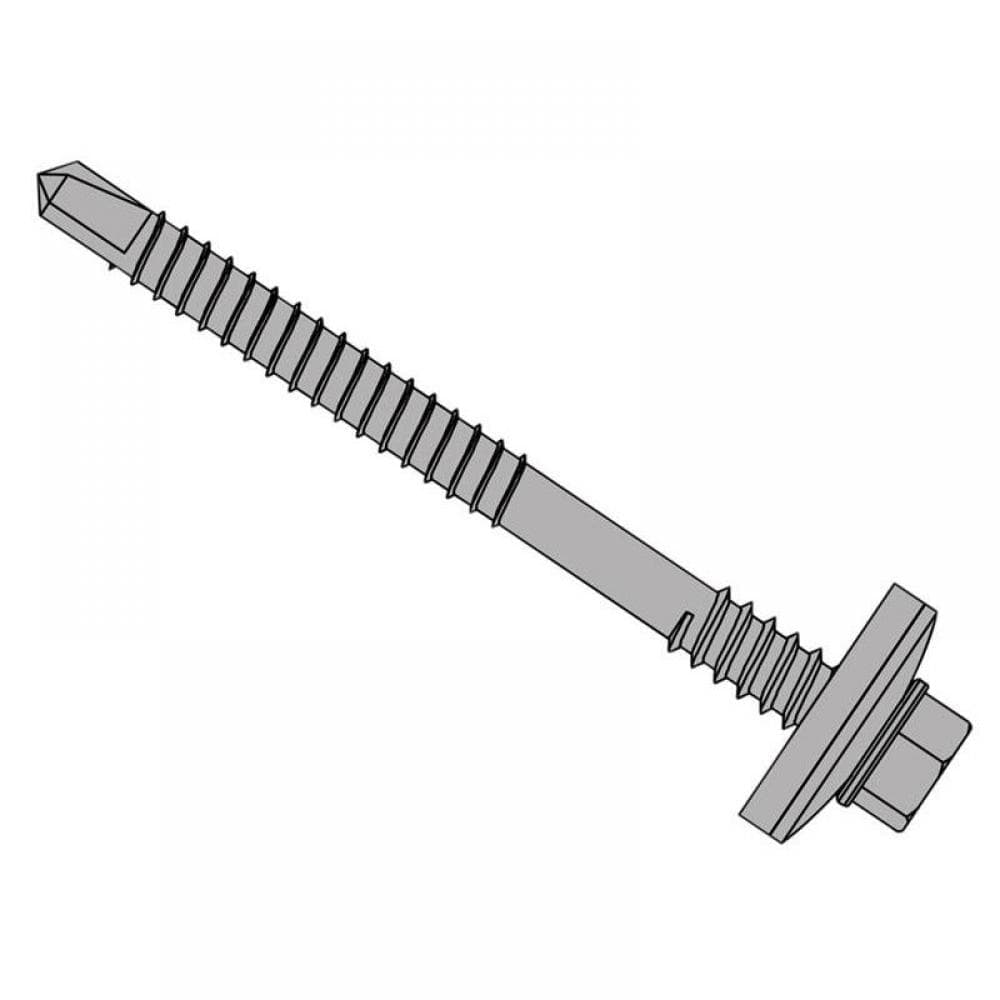 Forgefix TFHW16CPSD5580L Techfast Composite Panels To Steel Hex Screw No.3 Tip 5.5 X 80Mm Box 100