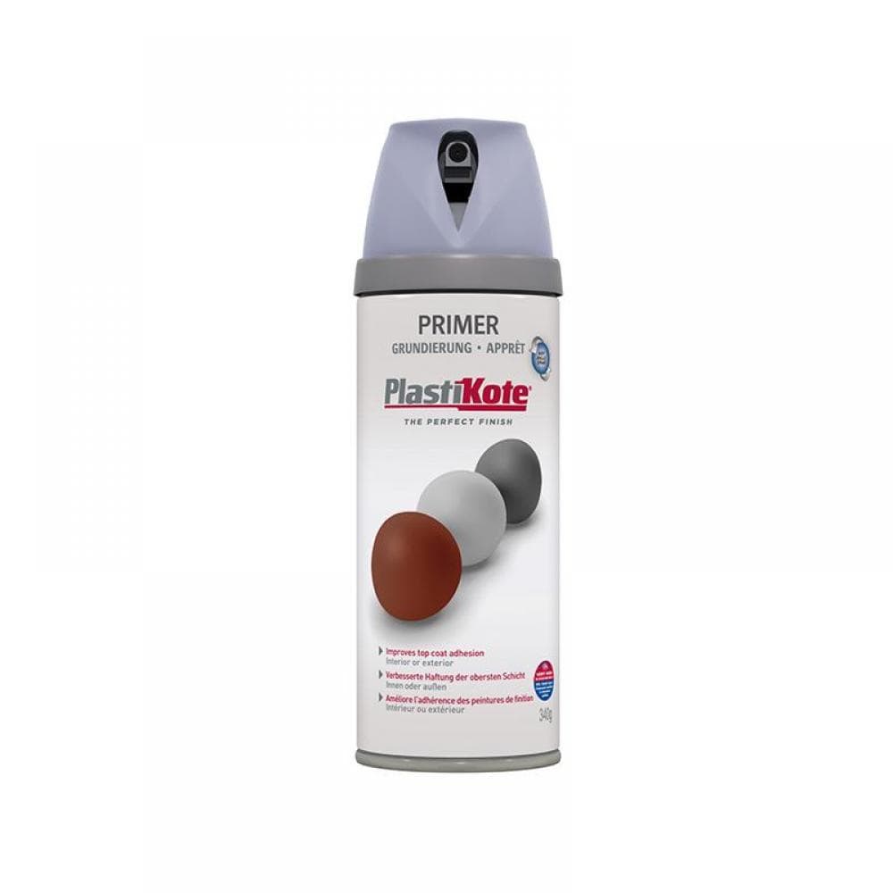 Plastikote 025003 Twist & Spray Primer Grey 400Ml