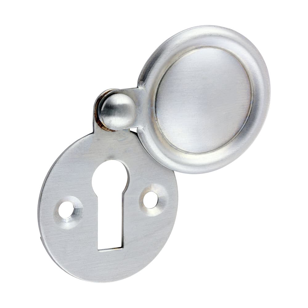 Timco Pair Of Traditional Pattern Escutcheon - Satin Chrome TIMpac 1 200348P
