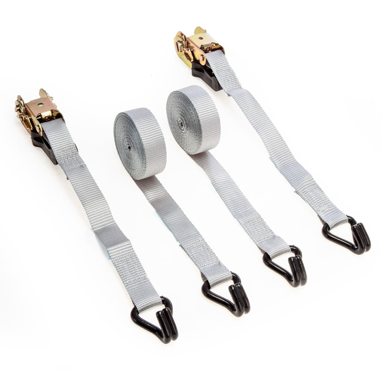 Xtrade X0500004 Ratchet Straps With Hooks 25Mm X 5M (Twin Pack)