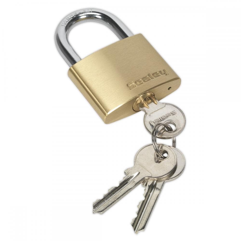 Sealey PL102 Brass Body Padlock 50Mm