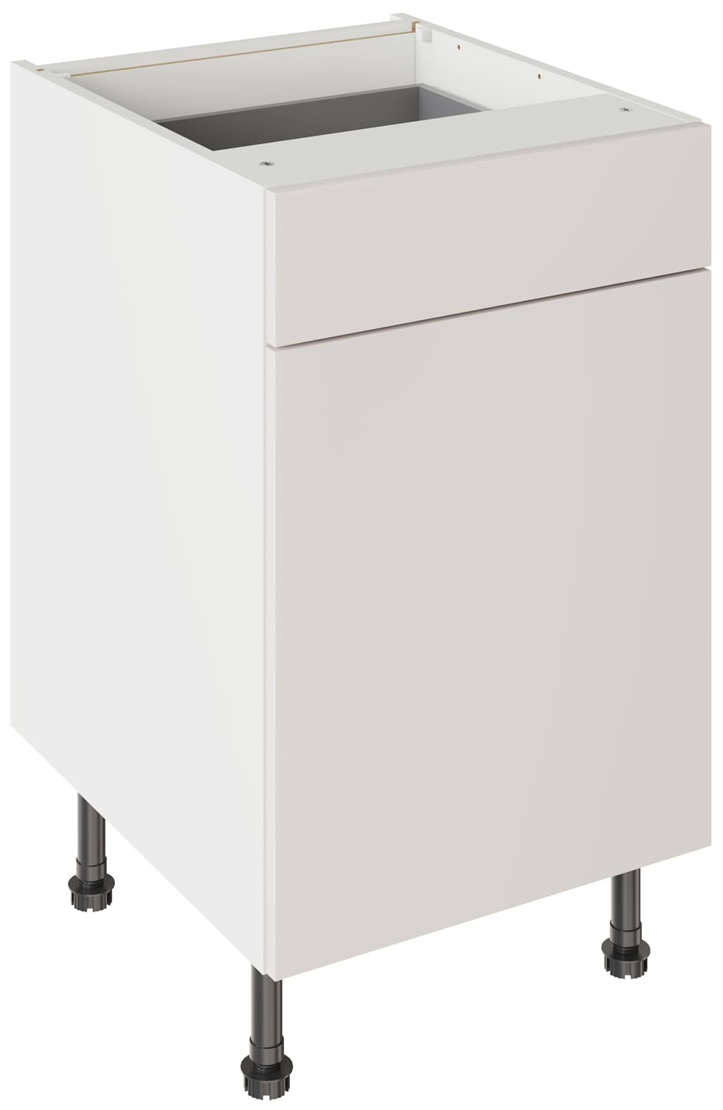 Flatpack 500 Drawerline Base Cabinet Value Slab Standard Matt Light Grey