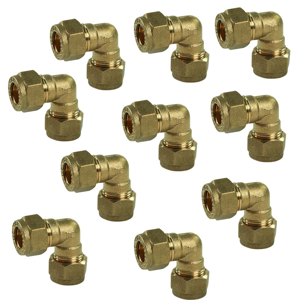 Compression Equal Elbow 10mm - Bag of 10