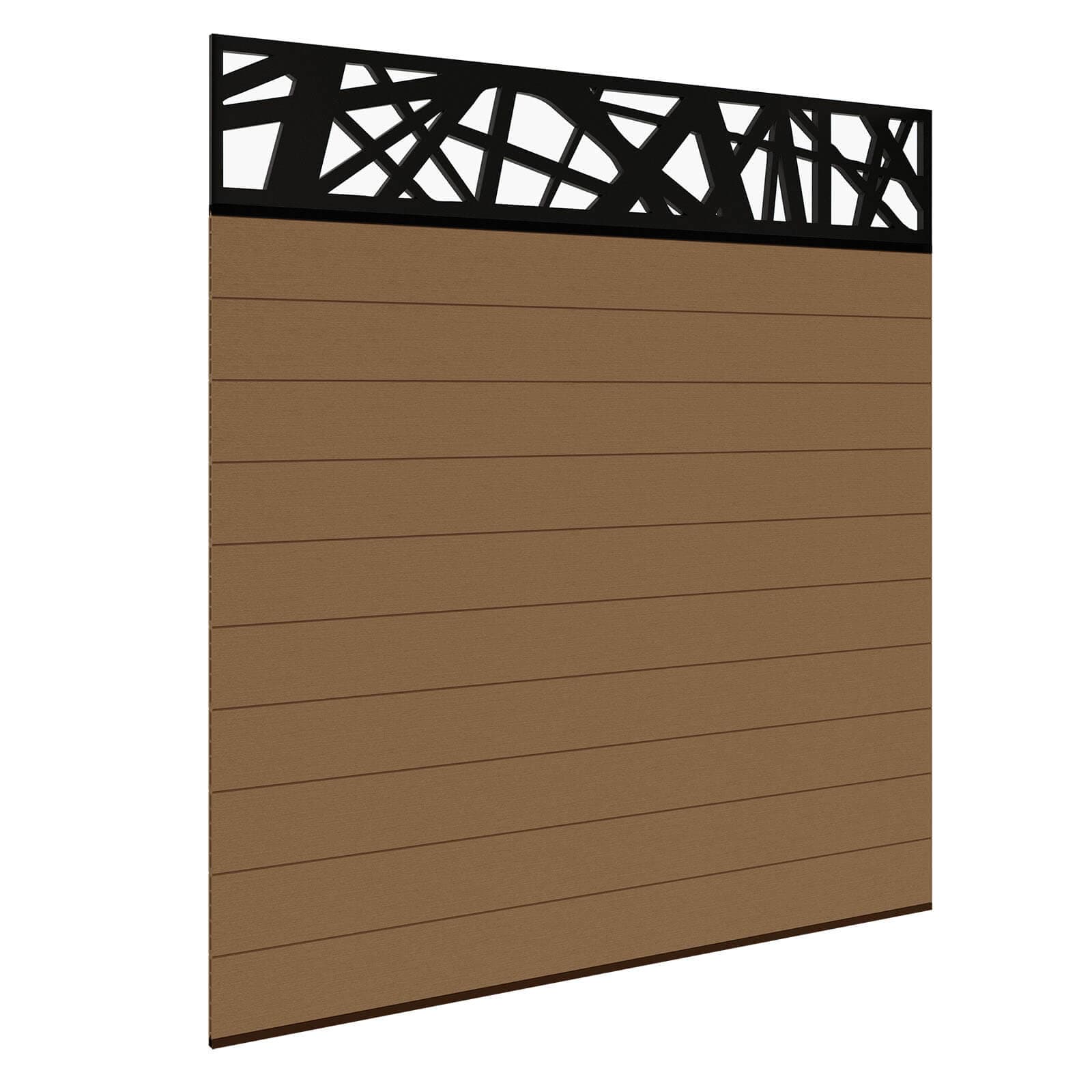Dino Decking Composite Fence Panels - Amber Without Posts 1.8m