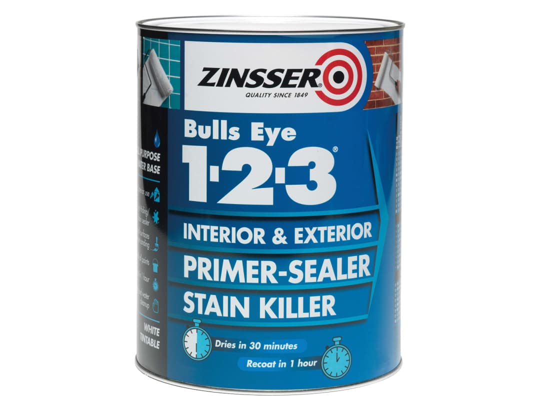 Zinsser Bulls Eye 1-2-3 Primer & Sealer 1L ZN7040001D1