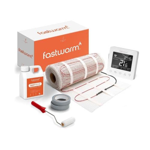 Fastwarm 150W Electric Underfloor Heating Mat - 12m2 - Fastwarm Wifi White