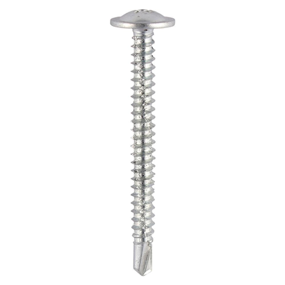 Timco 292Z Baypole Screws - Wafer Flange - Ph - Self-Drilling Point - Zinc 4.8 X 70 Box 200