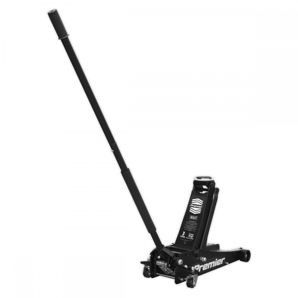 Sealey 3040AB Trolley Jack 3 Tonne Low Profile Rocket Lift Black