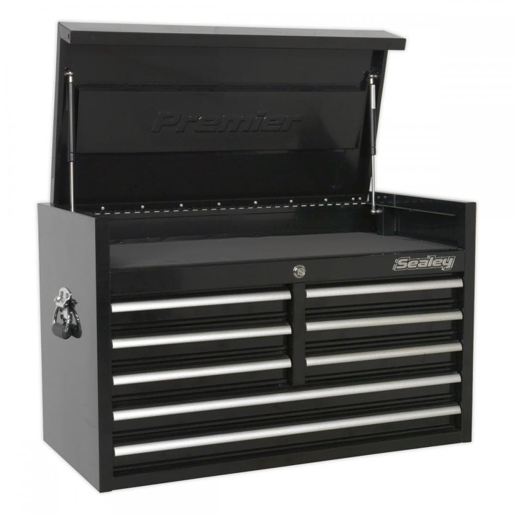 Sealey PTB91508 Topchest 8 Drawer 915Mm Heavy-Duty Black