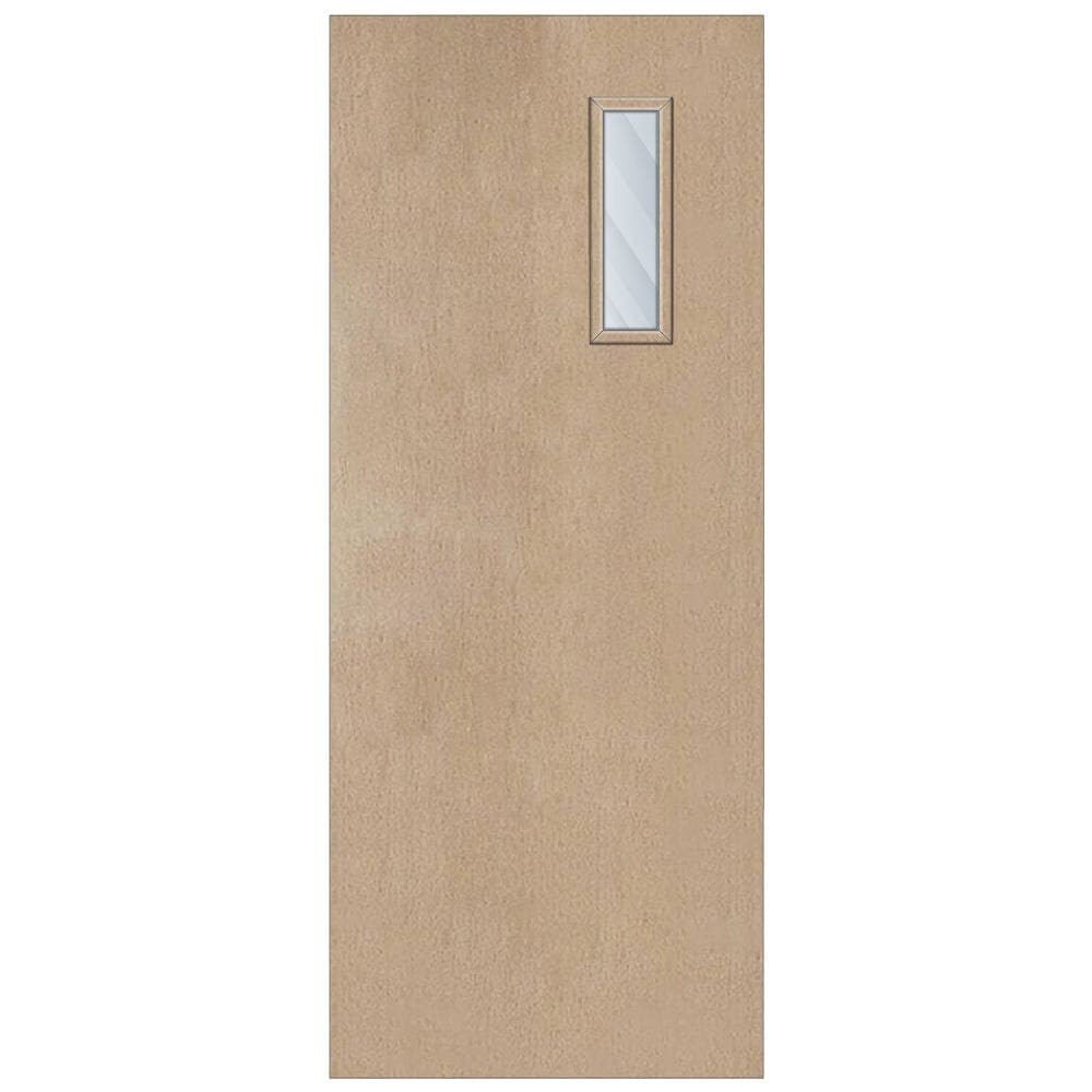 Paint Grade Cellular Core Clear Laminate Glazed Internal Door 1981mm x 838mm x 44mm | 450mm x 150mm VP