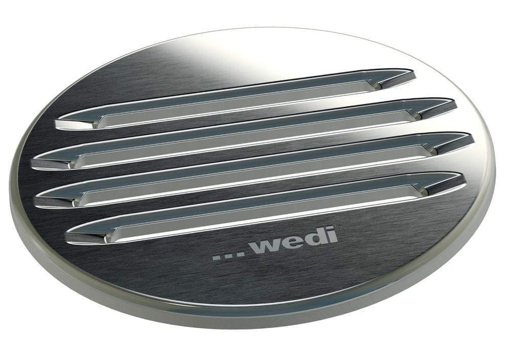 Wedi Fundo Fino 2.2 Stainless Steel Drain Grate 115mm x 115mm x 5mm Round