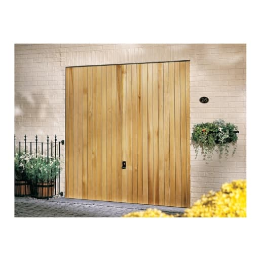 Garador Vertical Cedar Type C Timber Up & Over Garage Door 1981mm x 2134mm