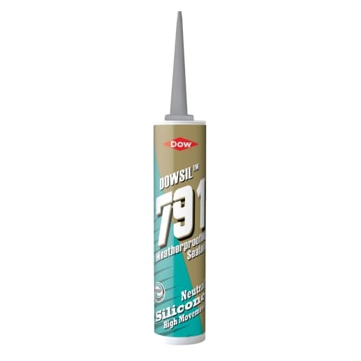 Dowsil 791 Grey Weatherproofing Silicone Sealant, 310ml