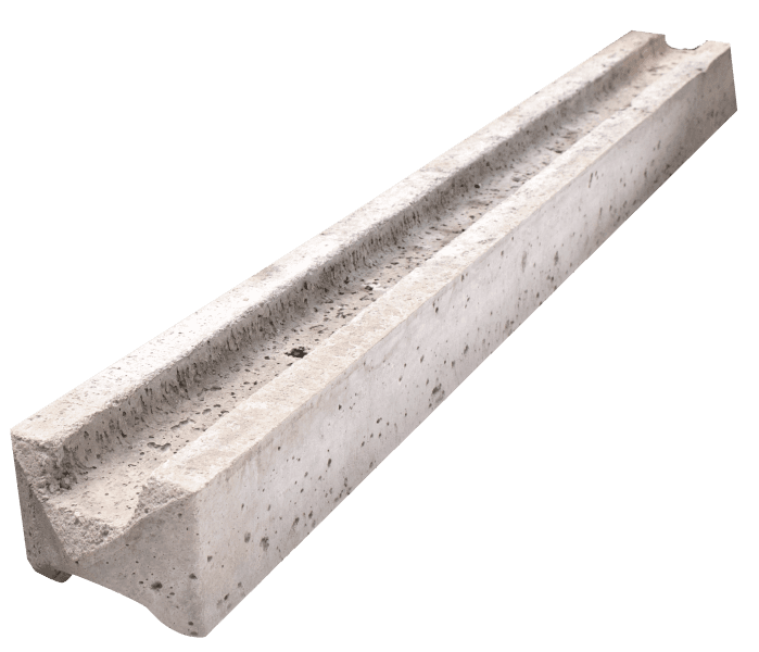 Supreme Concrete Lightweight Intermediate Slotted Fence Post, 2440x109x94mm