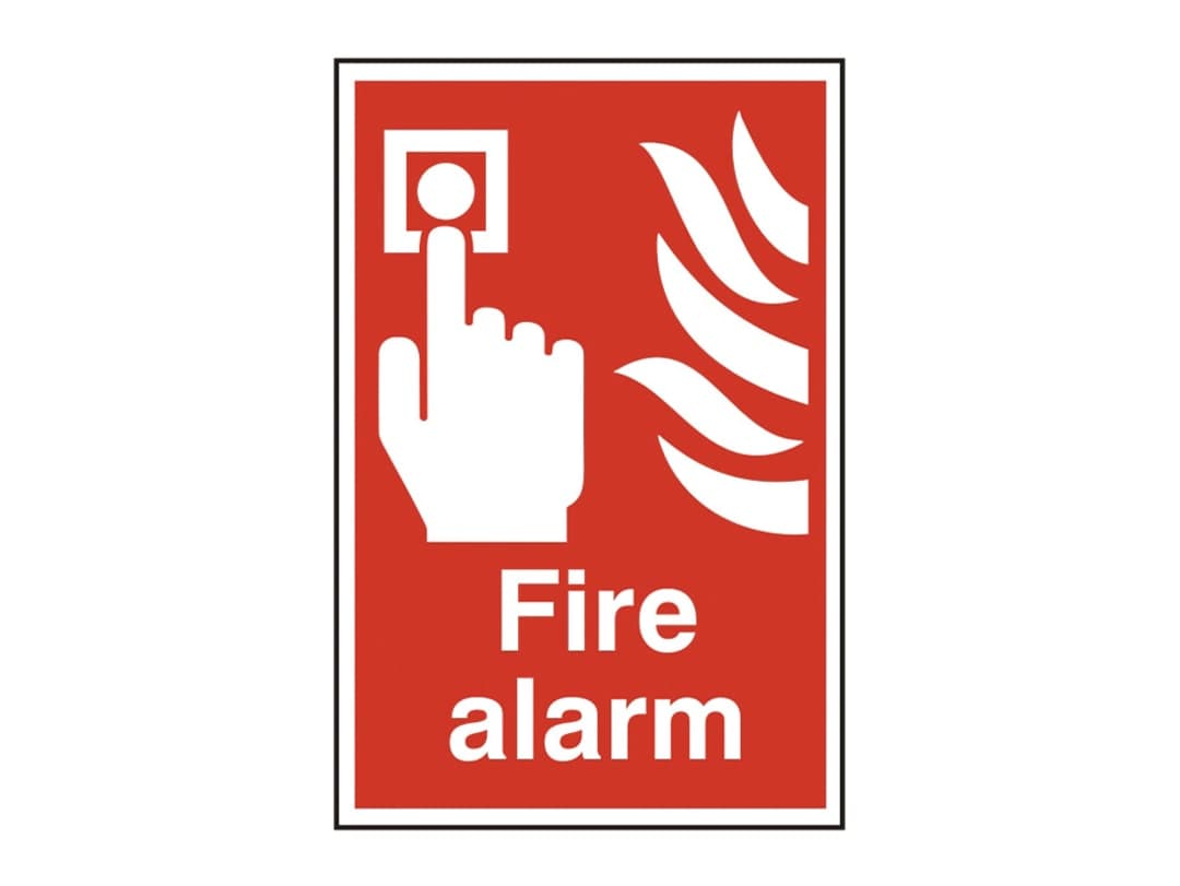 Scan Fire Alarm - PVC Sign 200 x 300mm 1400