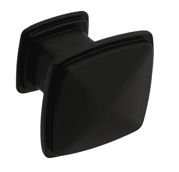 Modern Pyramid Design Cabinet/Drawer Knob - 30mm - Matte Black - Elite Knobs & Handles