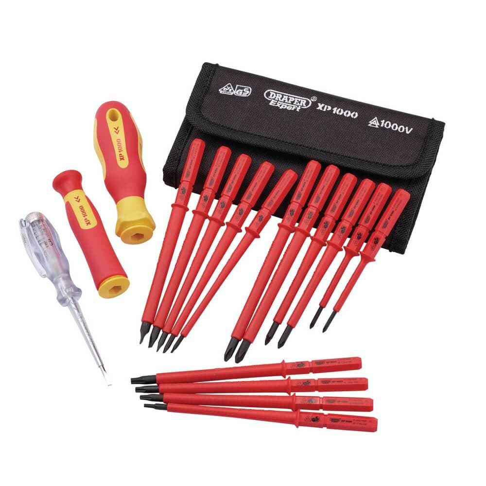 Xp1000 05776 Vde Interchangeable Blade Screwdriver Set (18 Piece) per set 18