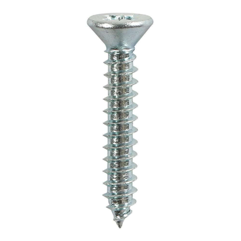 Timco 00081CCAZP Self-Tapping Screws - Pz - Countersunk - Zinc 8 X 1 TIMpac 18