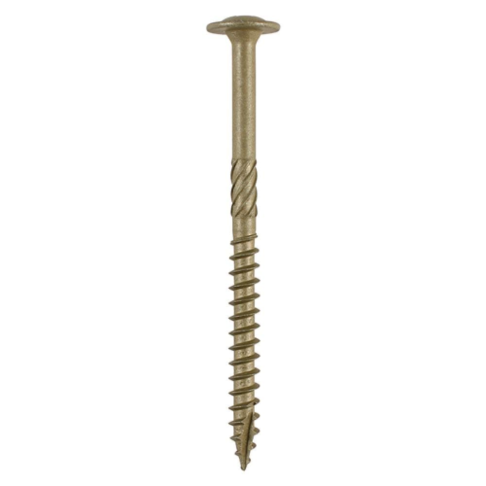 Timco 75INW Timber Frame Construction & Landscaping Screws - Wafer - Exterior - Green Organic 6.7 X 75 Box 50
