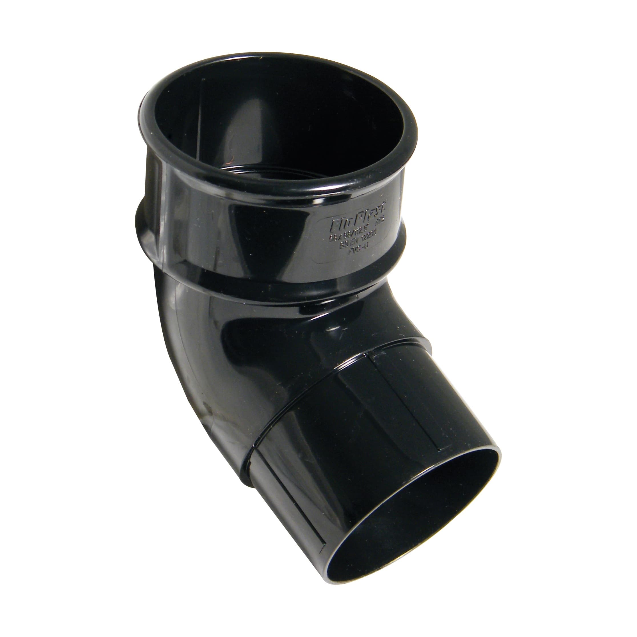 Floplast 68Mm Black Offset Bend RB2B