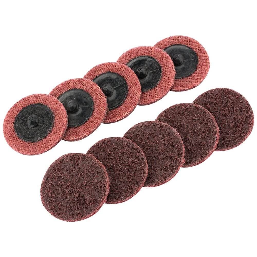 Draper 75623 Polycarbide Abrasive Pads 50Mm Medium (Pack Of 10) per pack