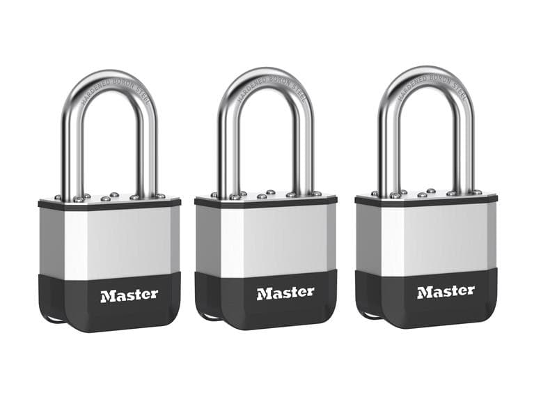 Master Lock PK5EURTRILF Elite™ Laminated 52Mm Padlock - 38Mm Shackle (Pack Of 3)