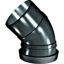 Davant 110Mm Ring Seal Soil 45 S/S Bend Black RS08B