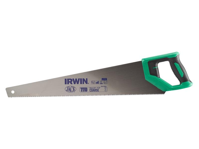 Irwin® Jack® 10505211 770Uhp Coarse Hardpoint Handsaw Soft Grip 550Mm (22In) 7 Tpi