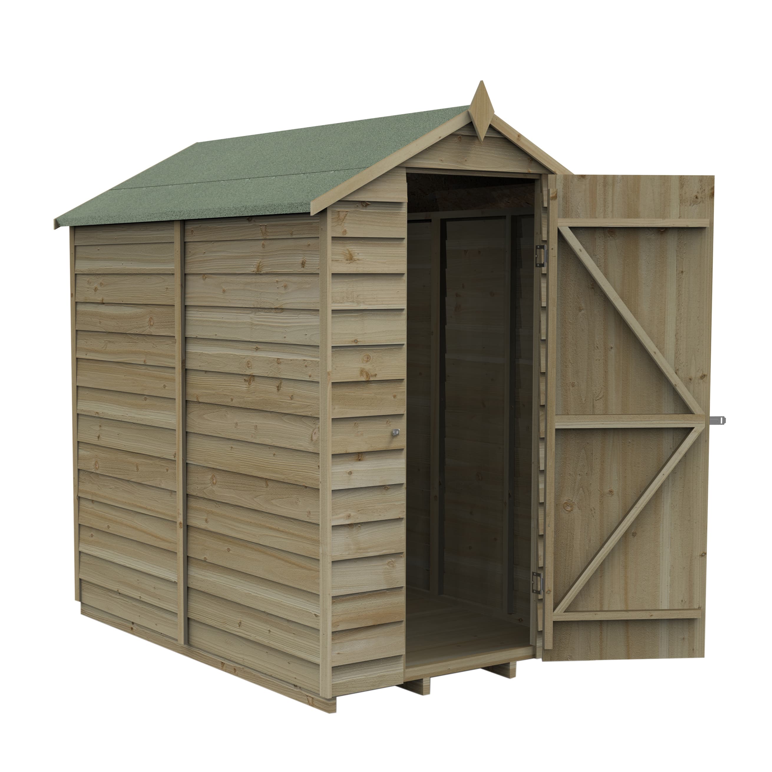 4LIFE Apex Shed 4 x 6 - Single Door - No Windows