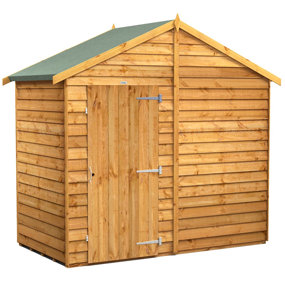 Powersheds 4 x 8 Power Overlap Apex Windowless Shed