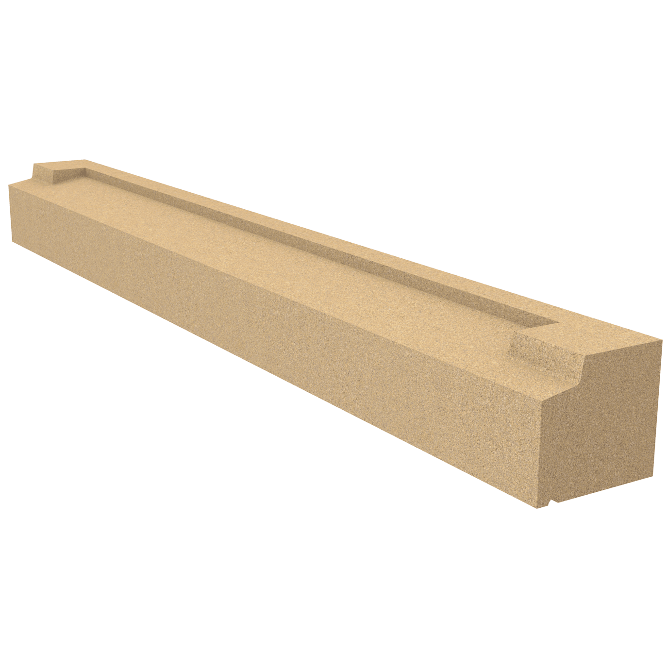 Forticrete Brown Cast Stone Cill Stooled T1-40 Bath, Size: 1453x150x140mm