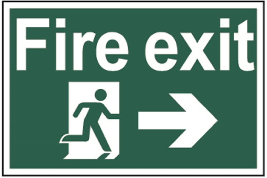 Spectrum Fire Exit (Running Man with Arrow Right) (Regular)