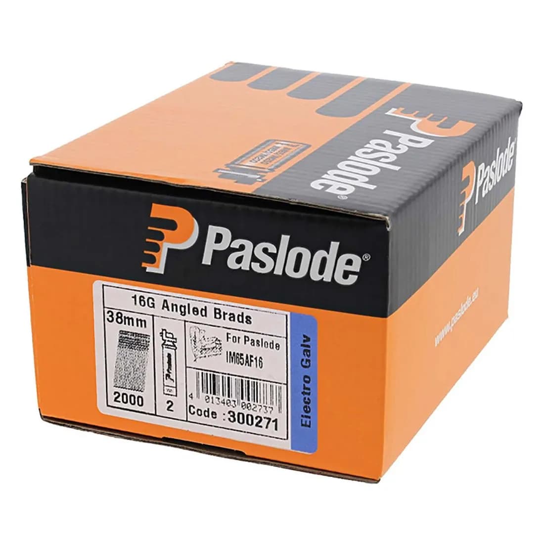 Paslode F16X38 Galv Angle Brad Fuel Pk For Im65A Pk2000