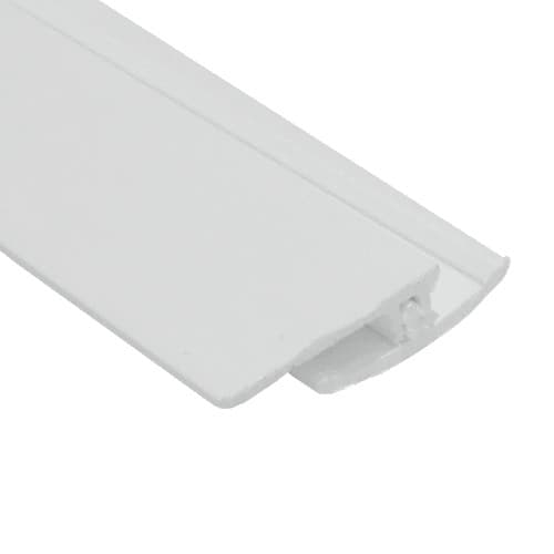 Antimicrobial PVC Hygiene Cladding Two Part Vinyl Floor Trim - 3mtr Cloud