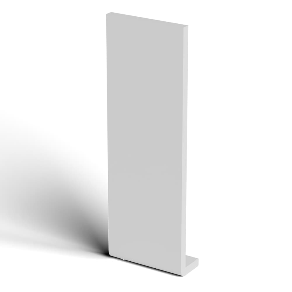 300mm White Fascia Capping Board - 10mm x 5mtr- Pack of 2