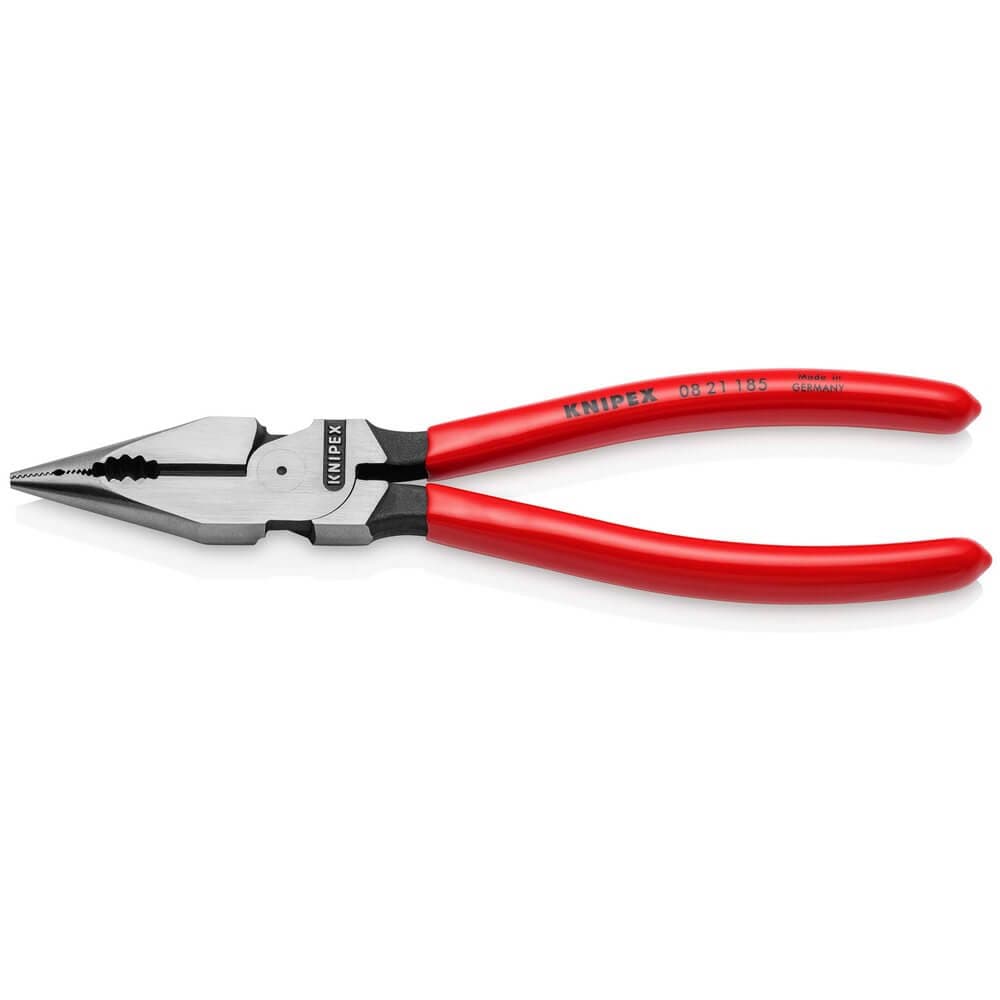Draper Knipex 08 21 185 Sb Needle-Nose Combination Pliers Plastic Coated Black Atramentized 185Mm each 1 13177