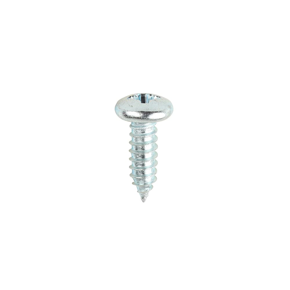 Timco Metal Tapping Screws - Pz - Pan - Self-Tapping - Zinc Box 200 01434CPAZS
