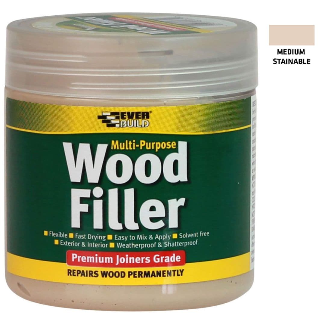 Everbuild Mp Wood Filler Med Stainable Gar0082 250Ml